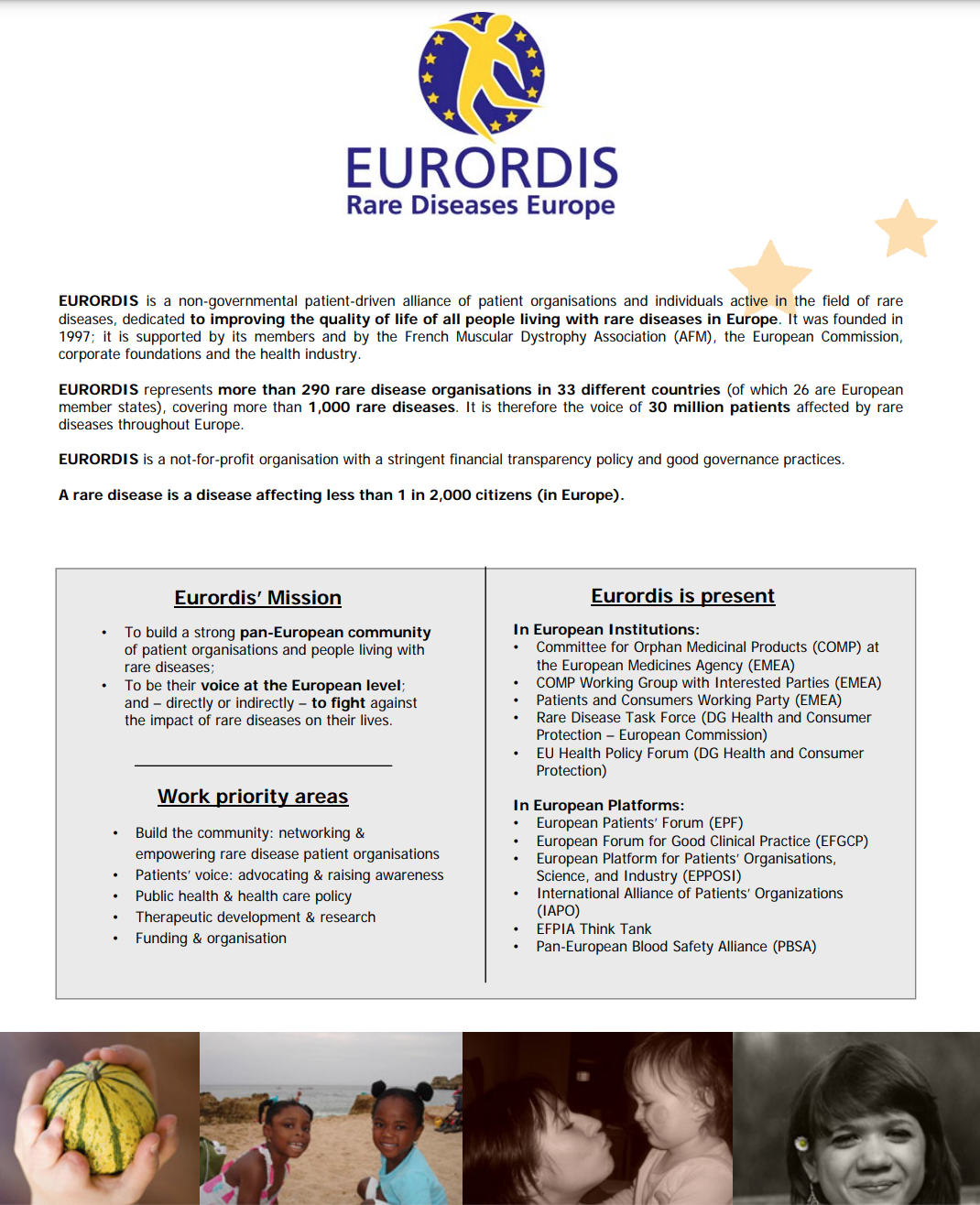 Eurordis: A Brief Presentation